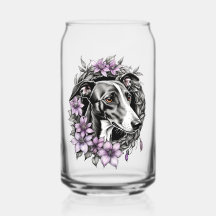 Lila Greyhound-Blumenkunst