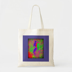 lila groovy Hippieartmeerjungfrau Tragetasche