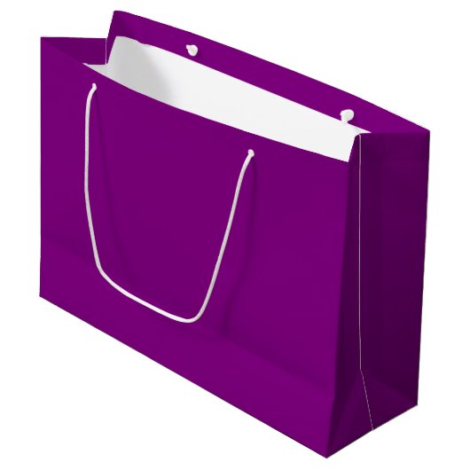 Lila große Geschenktasche Geschenktüte (Vorderseite Schrägansicht)