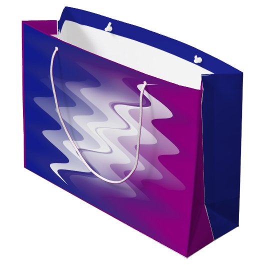 Lila Große Geschenktüte (Rückseite Schrägansicht)
