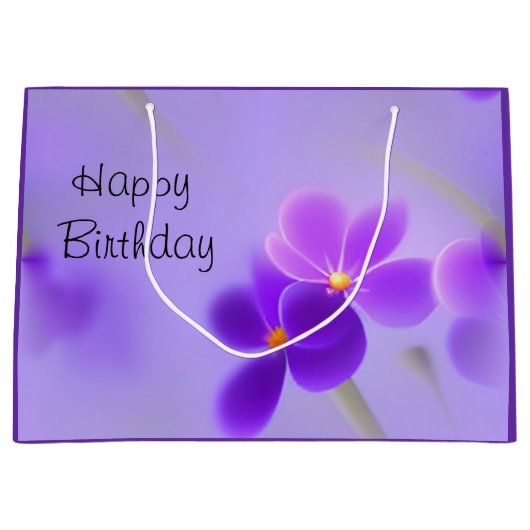 Lila Große Geschenktüte (Vorderseite)