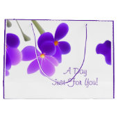 Lila Große Geschenktüte (Rückseite)