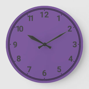 Lila Große Wanduhr