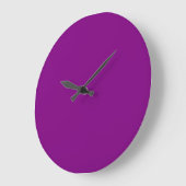 Lila Große Wanduhr (Winkel)