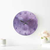 Lila Große Wanduhr (Zuhause)