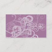 Lila Größengleich Visitenkarte (Rückseite)