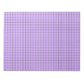 Lila großes Graph-Papier Notizblock (Vorderseite)