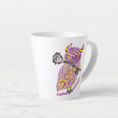 Lila Großes Horn Milchtasse (Rechte Ecke)