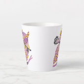 Lila Großes Horn Milchtasse (Vorderseite)