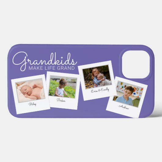 Lila Großkinder machen das Leben großartiger Großk Case-Mate iPhone Hülle (Rückseite (Horizontal))