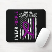 Lila Großmutter Großmutter Bauchspeicheldrüse Mousepad (Mit Mouse)