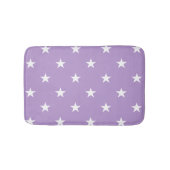 Lila Großsterne Bath Mat Badematte (Vorderseite)