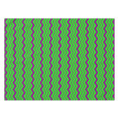 Lila Grün Chevron Zickzack-Design Tischdecke (Vorderseite (Horizontal))