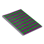 Lila & grün Diamond Glitzer Notizblock (Rechte Seite)