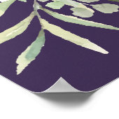 Lila Grün Foto Feier des Lebenszeichen Poster (Ecke)