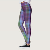 Lila-grün kariert leggings (Links)
