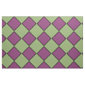 Lila Grün Karo Diamantmuster Stoff (Fat Quarter (45,7 x 55,9 cm))