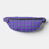 Lila Grün Karomuster Bauchtasche (Ablage )