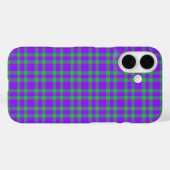 Lila Grün Karomuster Case-Mate iPhone Hülle (Rückseite (Horizontal))