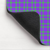 Lila Grün Karomuster Mousepad (Ecke)