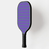 Lila Grün Karomuster Pickleball Schläger (Links)