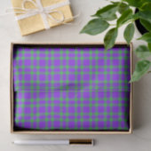 Lila Grün Karomuster Seidenpapier (Geschenk)