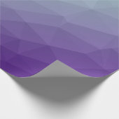 Lila grün-ombre-Gefälle geometrische Mesh Geschenkpapier (Ecke)