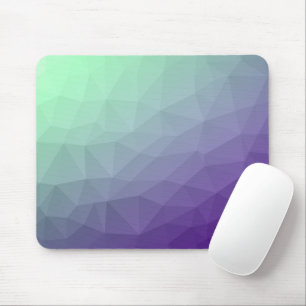Lila grün-ombre-Gefälle geometrische Mesh Mousepad