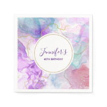 Lila, grün, rosa Blütenfarben Geburtstag