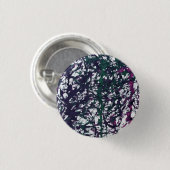 Lila, Grün, Rosa, Marmorkunst Button (Vorne & Hinten)
