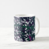 Lila, Grün, Rosa, Marmorkunst Kaffeetasse (VorderseiteRechts)