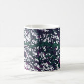 Lila, Grün, Rosa, Marmorkunst Kaffeetasse (Mittel)