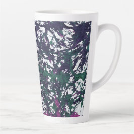 Lila, Grün, Rosa, Marmorkunst Milchtasse