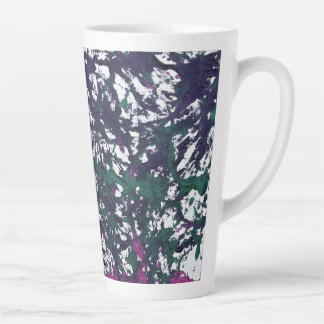 Lila, Grün, Rosa, Marmorkunst Milchtasse