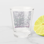 Lila, Grün, Rosa, Marmorkunst Schnapsglas (Rückseite)