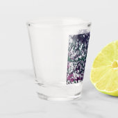 Lila, Grün, Rosa, Marmorkunst Schnapsglas (Links)