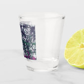 Lila, Grün, Rosa, Marmorkunst Schnapsglas (Rechts)