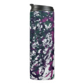 Lila, Grün, Rosa, Marmorkunst Thermosbecher (Nach rechts gedreht)