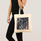Lila, Grün, Rosa, Marmorkunst Tragetasche (Vorderseite (Produkt))