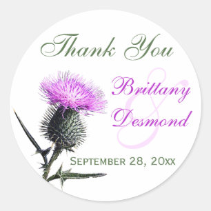 Lila, grün, weiß, 1,5" Durchmesser Aufkleber