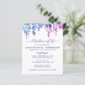 Lila Grünanlage - Feier zum Leben einladen (Stehend Vorderseite)