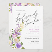 Lila Grünanlagen und Grünanlagen Einladung (Vorne/Hinten)