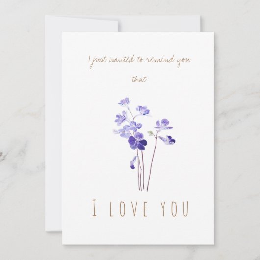 lila Grundierkarte für Wasserfarben Einladung (Vorderseite)