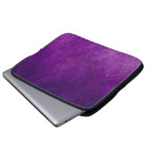 Lila Grundiertextur Laptopschutzhülle (Vorne Knopf)