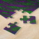 Lila grüne Abstrakte Kunstkopie mit Isolation Puzzle (Seite)