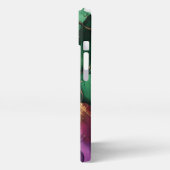 lila grüne Alkoholkunst Girl iPhone Hülle (Linke Seite)