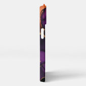 lila grüne Alkoholkunst Girl iPhone Hülle (Rechte Seite)