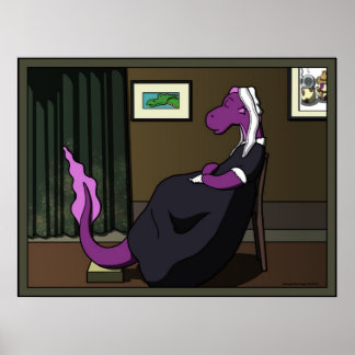 Lila-grüne Anordnung Poster