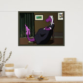 Lila-grüne Anordnung Poster (Küche)