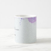 Lila grüne Blätter Kaffeetasse (Mittel)